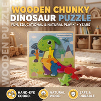 Parasaurolophus Dinosaur Chunky Board Puzzle