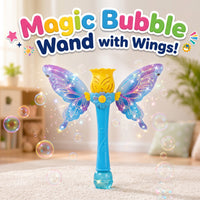 Butterfly Bubble Wand with Purple Wings