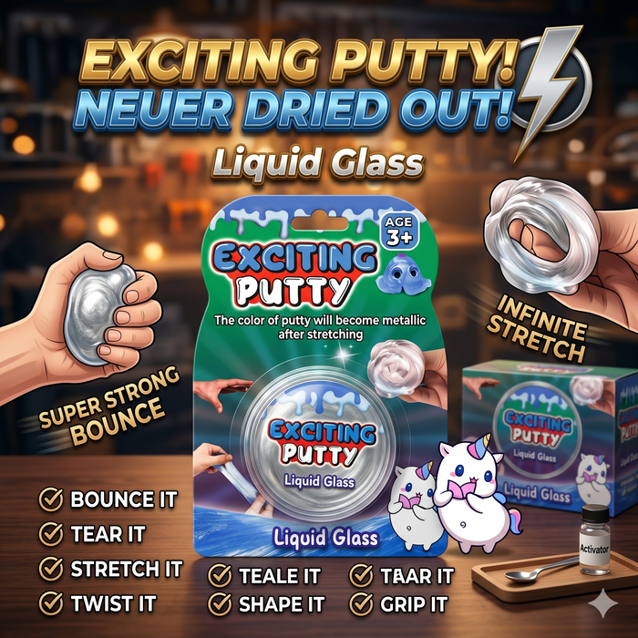 DIY Liquid Glass Exciting Stretch Putty Toy