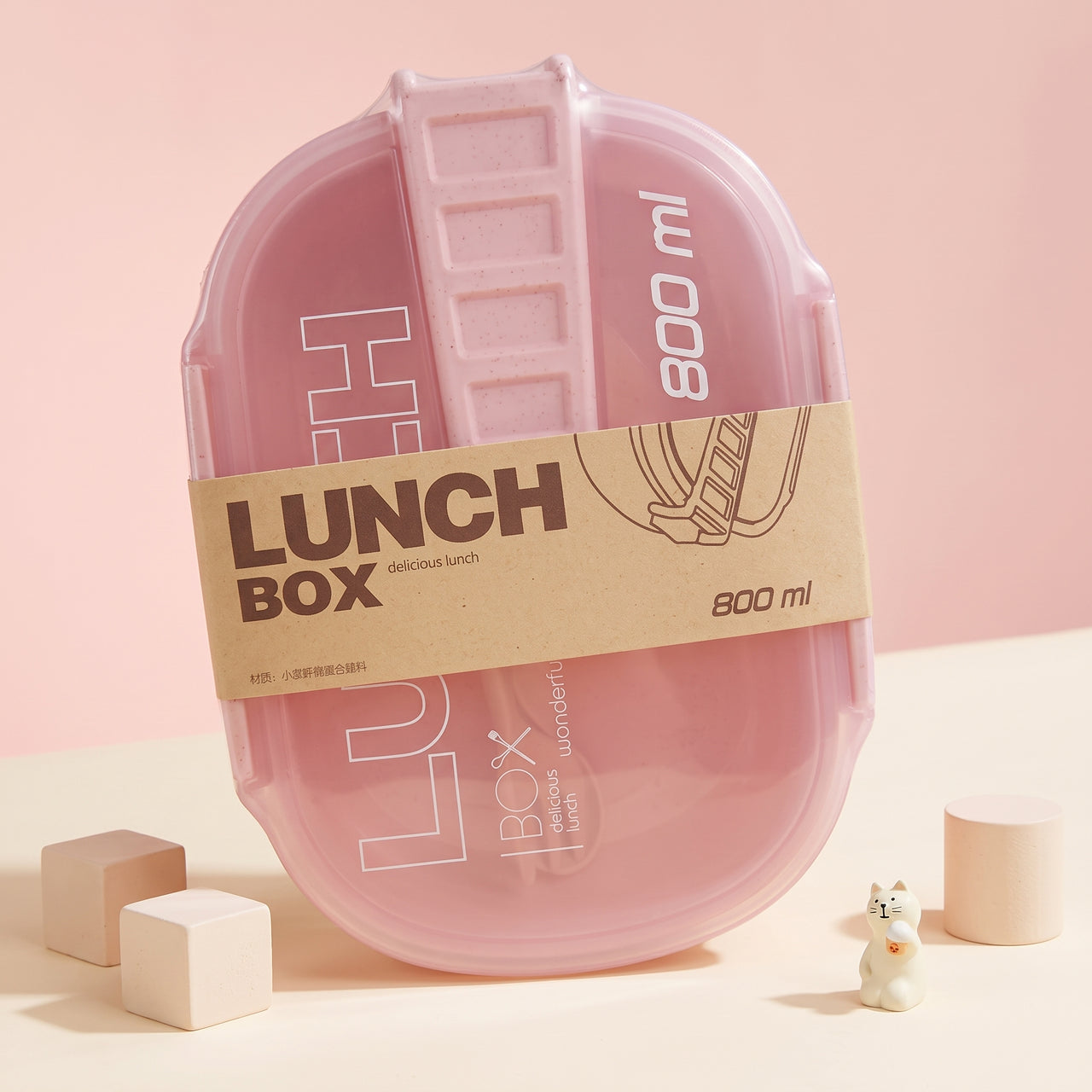 Portable Food Container Lunch Box 800ml