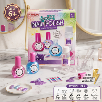 WonderPlay Sparkling Nail Polish – Make It On Your Own Kit