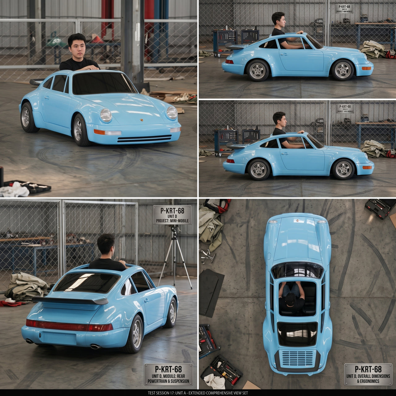 Porsche Elite Class Electric Ride On Car Custom Colors With 72V Lithium Battery