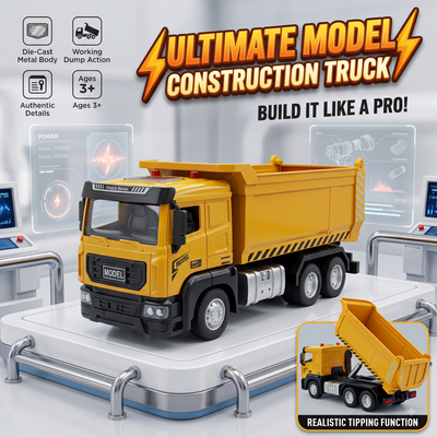 Die-Cast Construction Dump Truck Model Toy