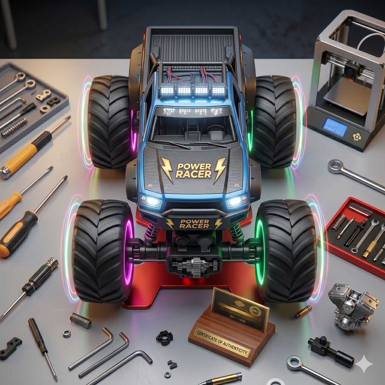 1:18 Scale Remote Control 4x4 Off-Road Monster