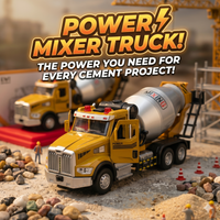Thumbnail for 1:24 Scale Die-Cast Cement Mixer Truck With Light And Sound