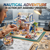 Thumbnail for Nautical Adventure DIY Miniature Dollhouse Kit | 1:24 Scale Precision Wood & Metal | Age 8+