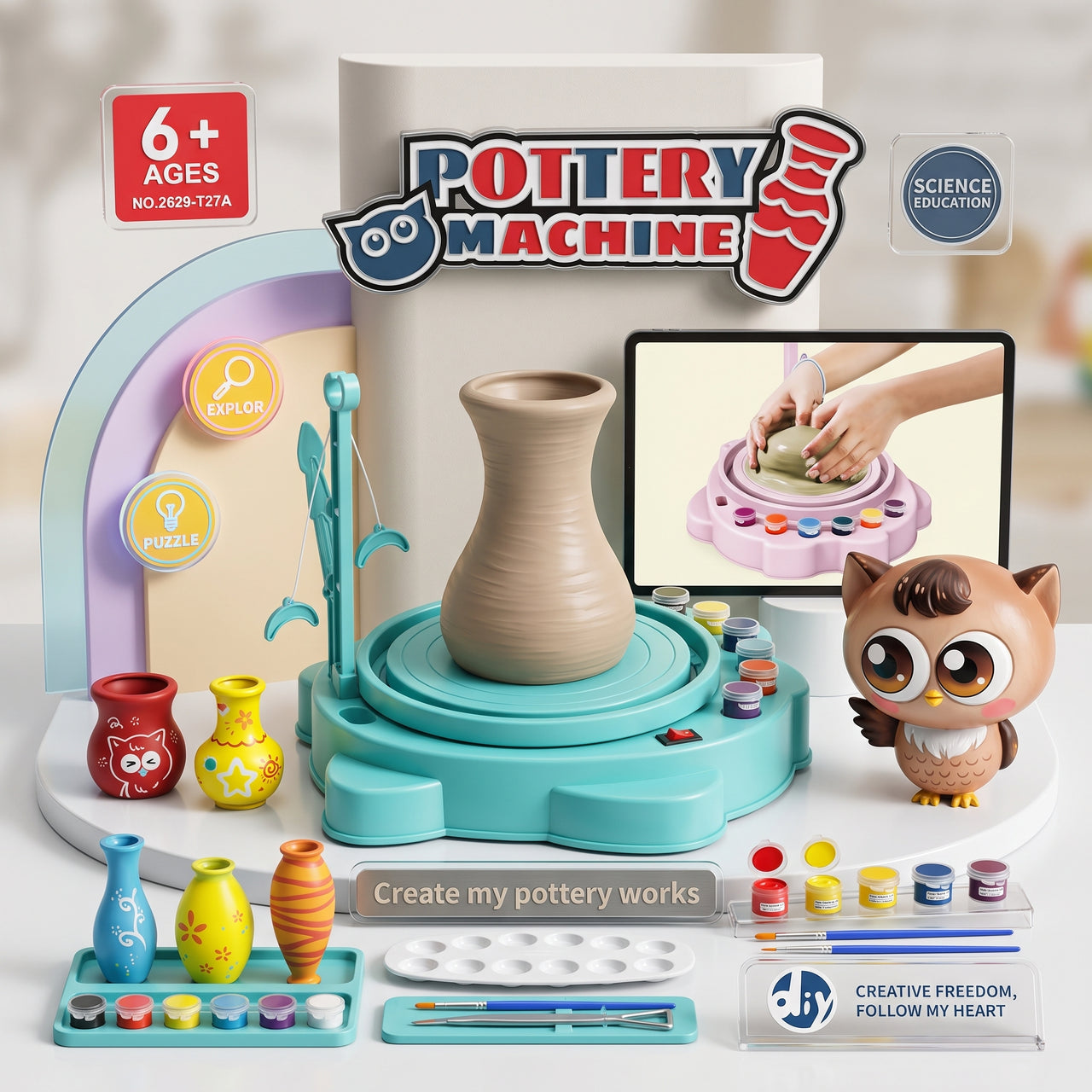 Kids Pottery Machine Science Kit