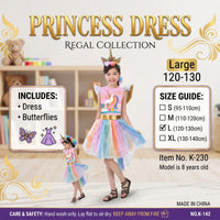 Kids Unicorn Princess Dress Costume