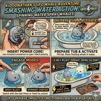 Thumbnail for Multifunctional Bath Whale Toy