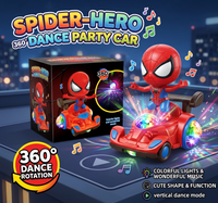 Thumbnail for Spider-Man 360° Rotate Dancing Car with Lights & Music