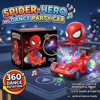 Spider-Man 360° Rotate Dancing Car with Lights & Music