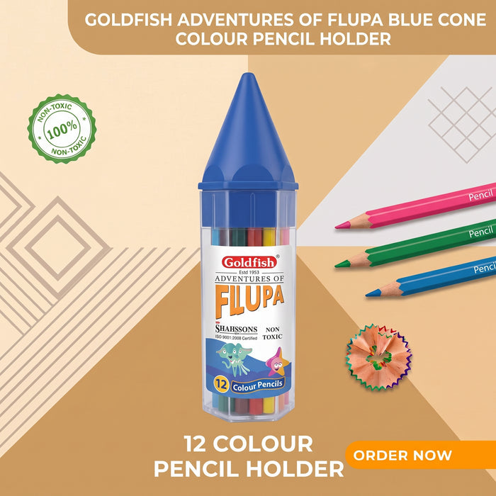 Goldfish Adventures of FLUPA Colour Pencils (Box 12 Pieces)
