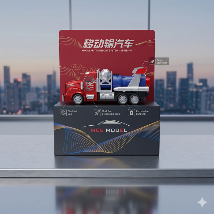 MC5 Model Die-Cast Space Rocket Carrier Truck Light and Sound with Smoke Effect