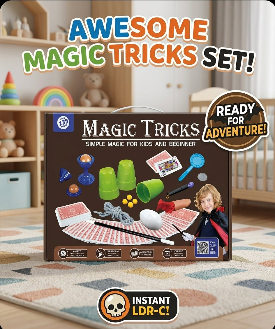 135 Plus Tricks Magic Tricks Set Kids And Beginners