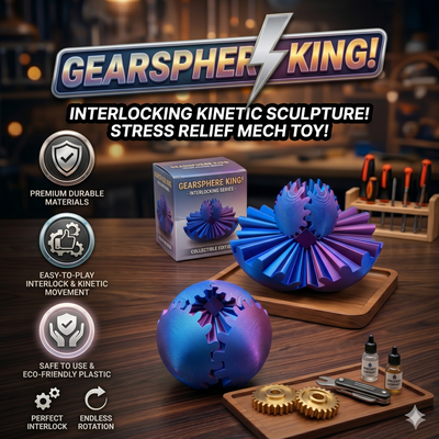 3D Gear Shape Changer Fidget Ball