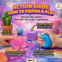 Super Solid Squish Stress Nee Doh Nice Cube (1 Pcs)