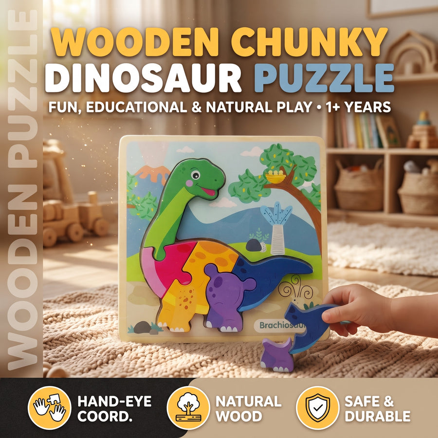 Brachiosaurus Dinosaur Chunky Board Puzzle
