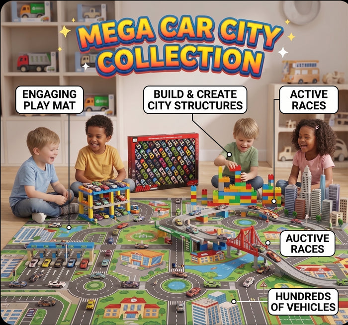 50 Pcs Super Mini Car Model Collection Playset