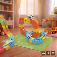 Thumbnail for DIY 3D Magnetic High-Speed Rail Track Set (18 PCS)