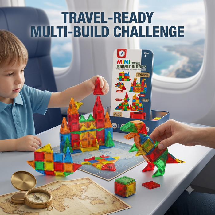 36 Pcs Magnetic Tiles Building Block Set With Tin Box
