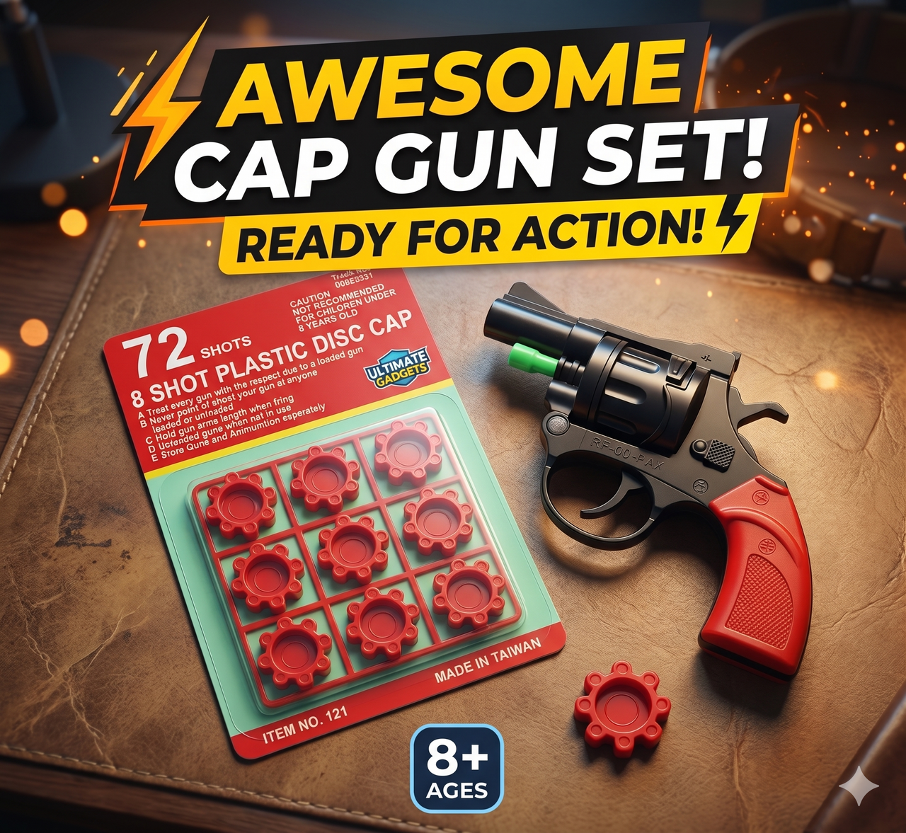 Thaa Thaa Fun Bullets + 1 Gun - 10 Packs Bullets