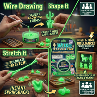 DIY Glow In the Dark Wire Drawing Mud Putty