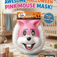 Kids Pink Bunny Halloween Mask