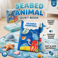 Thumbnail for Animal And Sea Quiet Soft Fabric Activity Bath Book