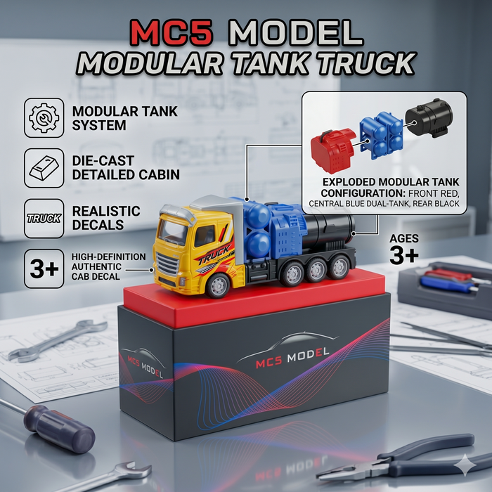 MC5 Model Die-Cast Tanker Truck With Light And Sound And Smoke Effect