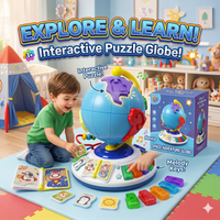 Thumbnail for 3-in-1 Interactive Learning Globe Toy for Kids