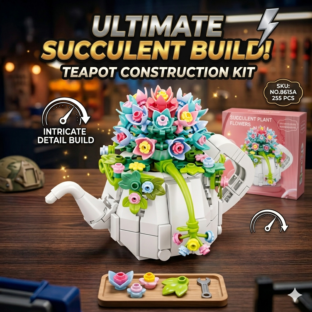 DIY Block Flowers Plant (255 Pcs)