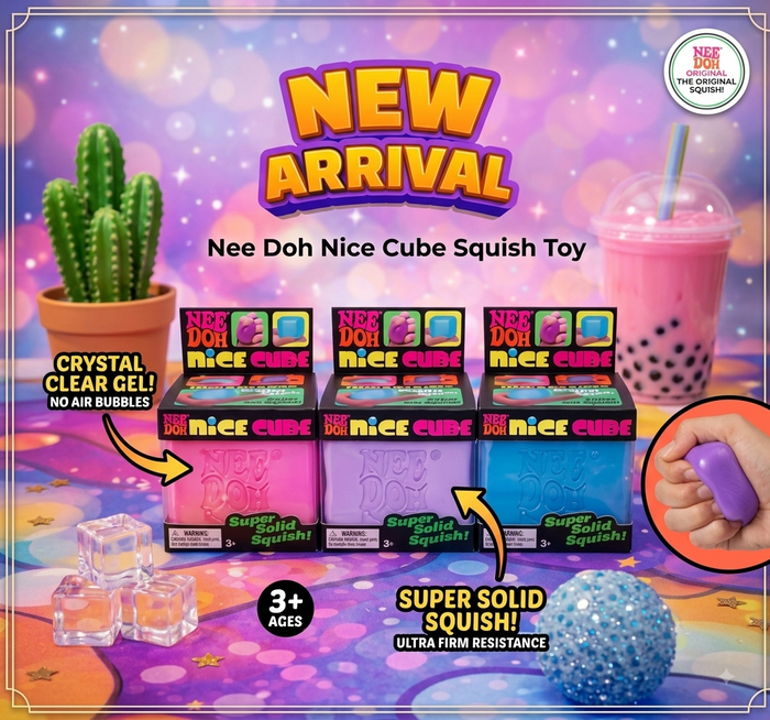 Super Solid Squish Stress Nee Doh Nice Cube (1 Pcs)