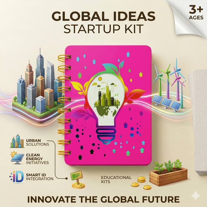 Green City Idea Global Spiral Notebook