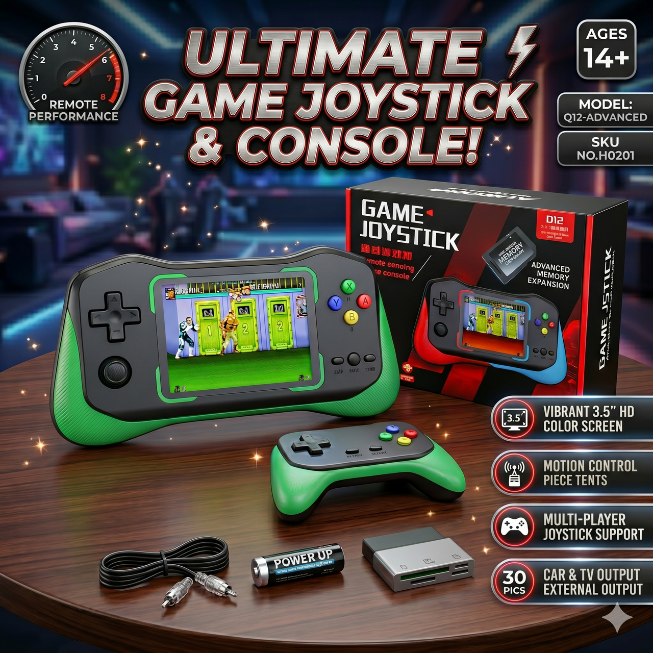 500 in 1 Remote Sensing Handheld Joystick Console Game