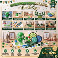 Thumbnail for Pakistan Happy Independence Day Celebration Deal Pack Of 10
