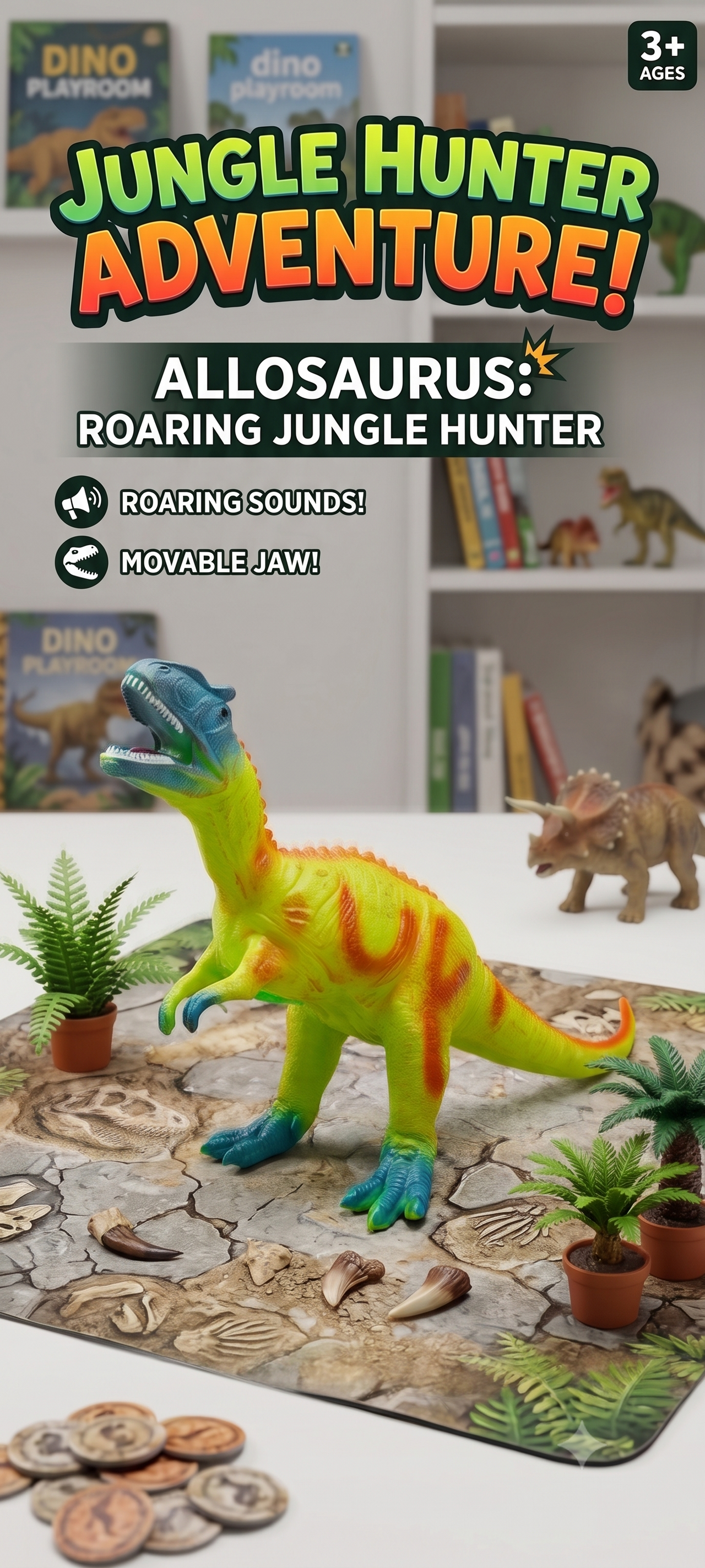 Stuff Dinosaur Ruber Toy Figure 1 Pcs