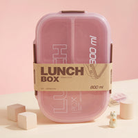 Thumbnail for Rectangular Portable Lunch Box 800ml with Spoon