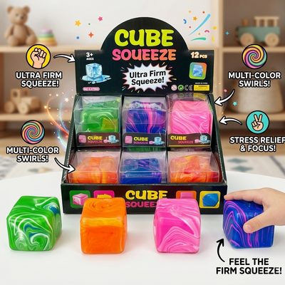 Squeeze Cube Ultra Firm Stress Relief Toy (1 Pcs)