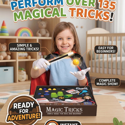 135 Plus Tricks Magic Tricks Set Kids And Beginners