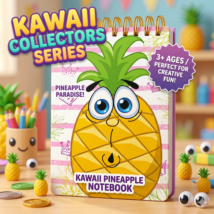 Kawaii Pineapple Spiral Notebook