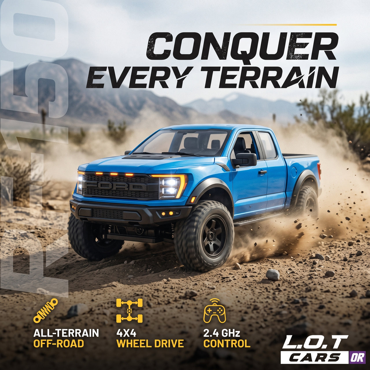 Hobby Grade Remote Control 4x4 Off-Road Pickup Truck