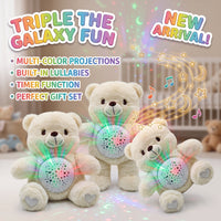 Thumbnail for Star Projector White Teddy Bear With Sleep Soother
