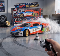 Thumbnail for 1:16 Scale 4WD Drift Demon RC Racer 2.4GHz Replaceable Drift Tyres