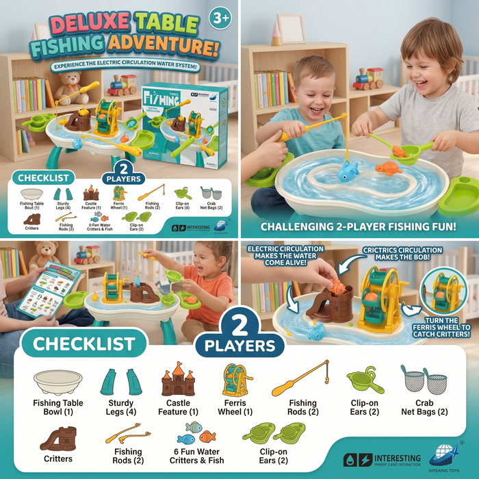 Electric Circulation Fishing Game Playset