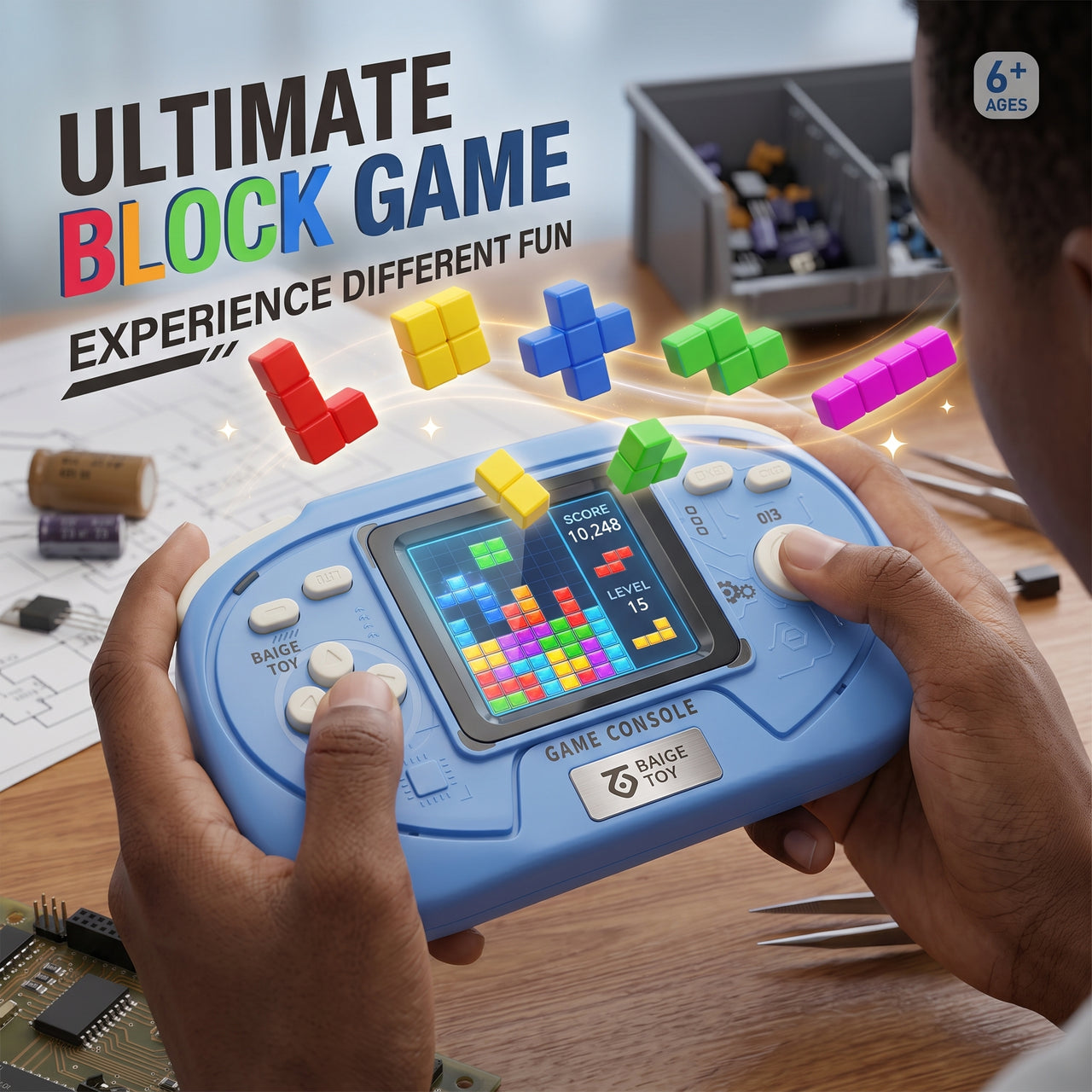 Handheld Console Brick Game With 23 Game Modes