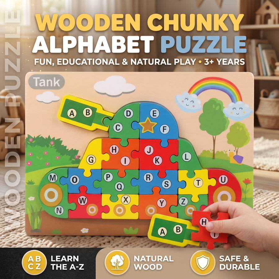 Tank A–Z Alphabet Chunky Board Puzzle