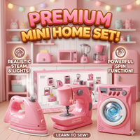 Thumbnail for Premium Mini Home Appliance Set Sewing Machine, Steam Iron & Washing Machine