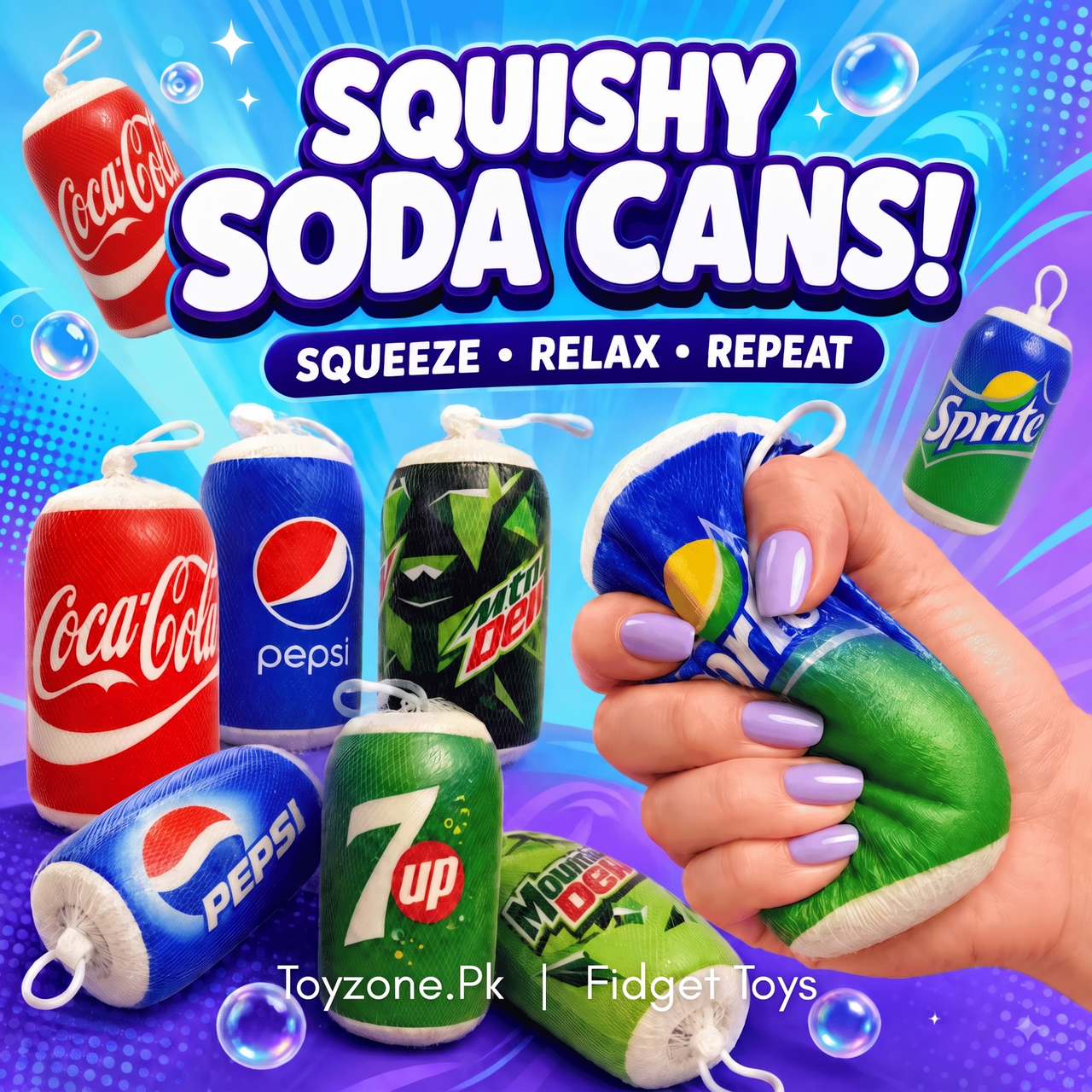 Squeeze Drinks Squishy Can Stress Toy