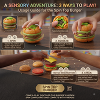 Thumbnail for Spin Top Burger Fidget Toy
