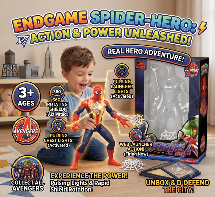 Avengers 4 Endgame Spider-Man Action Figure | New Design